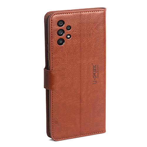 Image of U-Case Compatible with Samsung Galaxy A23 5G Flip Cover | Leather Finish | Inside Pockets & Inbuilt Stand | Shockproof Wallet Style Magnetic Closure Back Cover Case