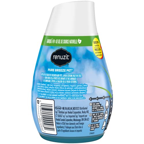 Image of Renuzit Gel Air Freshener, Pure Breeze, 3 Pack, 4 Count, 12 Total Air Fresheners