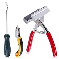 Mardatt 3 Stück robuste Leinwandspannzange und Klammerentferner und Reißzwecken-Abzieher, Aluminium-Legierung Leinwand Dehnzange mit Federgummigriff zum Dehnen von Leinwand, Klemme, Ölgemälde