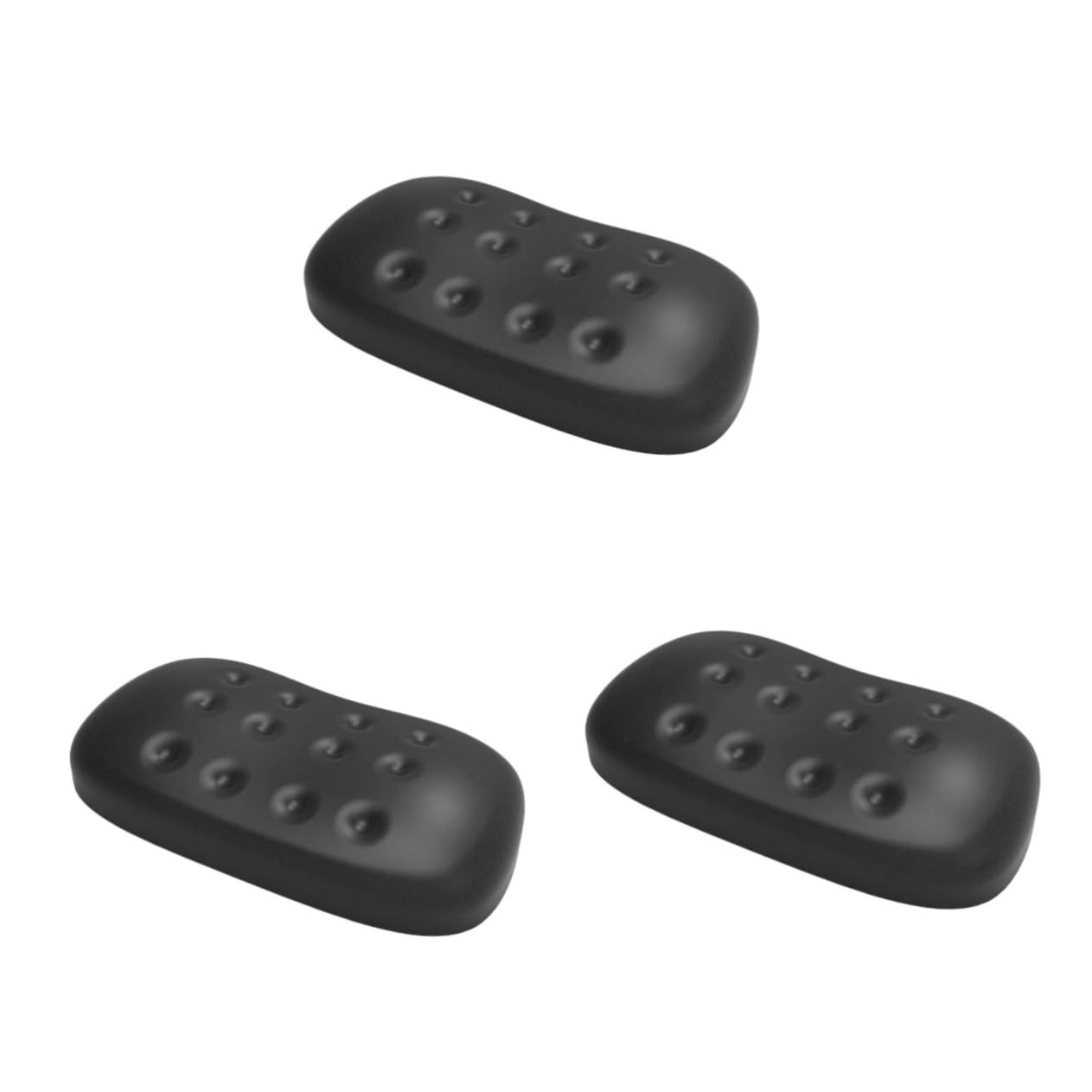 OSALADI 3 Pezzi Pad pad memory foam poggiapolsi delle mani poggiapolsi per mouse tappetino per mouse a mano tampone topo poggiamano memoria Nero