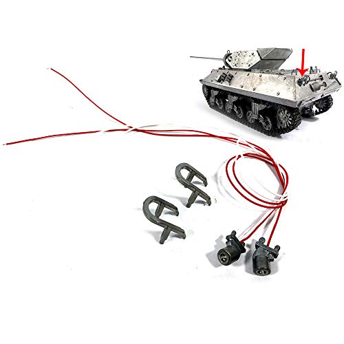 1:16 Metal Rear Lights with Guards for MATO 1210 All Complete Metal M10 Tank Destroyer RC Tank
