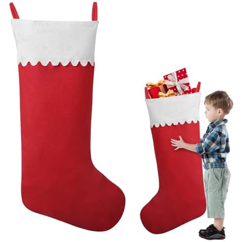 Asisca Jumbo Felt Christmas Stockings Cover