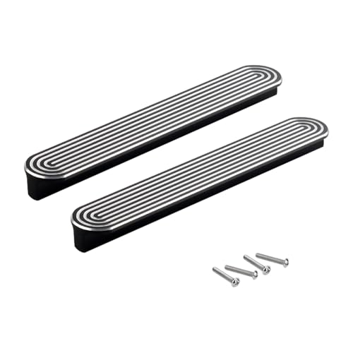 SPONGL 2Pcs Modern Aluminum Cupboard Handles Strong & Stylish Knob for Kitchen Wardrobe Drawer Easy Installation Without Tool
