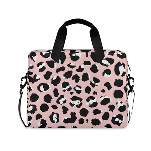 Funda para laptop ALAZA 13 a 15.6 pulgadas estampado leopardo rosa