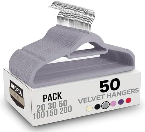 Utopia Home Perchas de Terciopelo - Perchas para Trajes de Tercio...