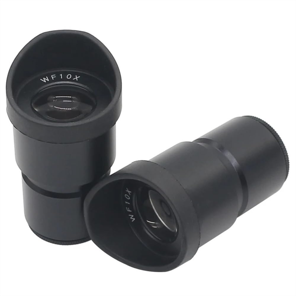 Microscope Lot de 2 oculaires for microscope stéréo WF5X WF10X WF15X WF20X, lentille optique à grand champ, diamètre de montage 30 mm ou 30,5 mm avec œilletons en caoutchouc(WF15X-30.5MM)