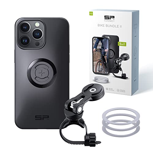 SP CONNECT Bike Bundle II | SPC+ | kompatibel mit iPhone 14 Pro Max | Handyhalter für Fahrradlenker | Mountainbike Rennrad Handy Halterung