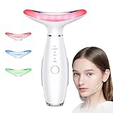 3 Color Facial Massager for Face & Neck, Beauty Device with 3 Massage Modes, Portable Face Sculpting Tool for Skin Care, White