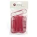 RuiLing Pink Paper Clips 4" Inch (100mm) Mega Large Jumbo Giant Big Paper Clips,Vinyl Coated,Massive Mega - 20 Pack