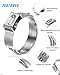 SEKSUALA 120PCS 304 Stainless Steel Single Ear Hose Clamp Assortment Kit - 12 Sizes (5.3-28.6mm) Stepless Adjustable Cinch Clamps with Pincer Tool for Automotive, Plumbing, Garden & Industrial Use