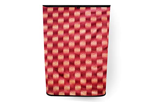 Image of Stylista Washing Machine Cover Compatible for Samsung 7.0 Kg Fully-Automatic Top Loading WA70N4420BS /TL Gingham Red