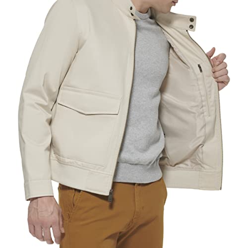 Image of DOCKERS Men's Bomber Jacket With Snap Racer Collar