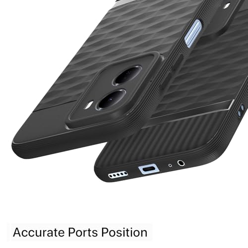Image of Outlouders Back Cover for Redmi 15A 5G | Full Camera Protection | TPU Soft Flexible Shockproof Bumper Case (Black)
