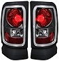 Anzo USA 211048 Dodge Ram Black Tail Light Assembly - (Sold in Pairs)