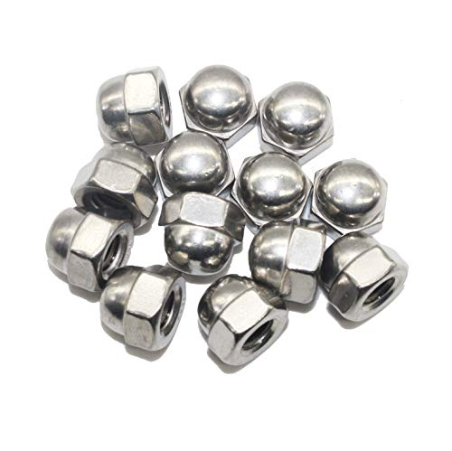 Sechskant-Hutmuttern-M20-Edelstahl-A2 DIN1587 Kappenmutter hohe Form; 2 Stück