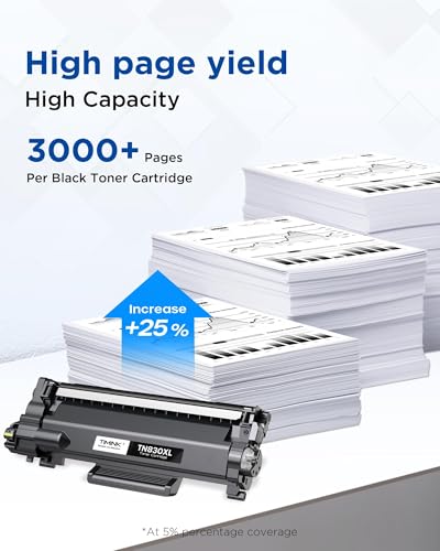 Image of TN830XL Toner Cartridge Replacement for Brother TN830XL TN830 | High Yield Black Toner for HL-L2460DW MFC-L2820DW DCP-L2640DW HL-L2480DW MFC-L2900DW Printer, 3,000 Pages 1 Pack