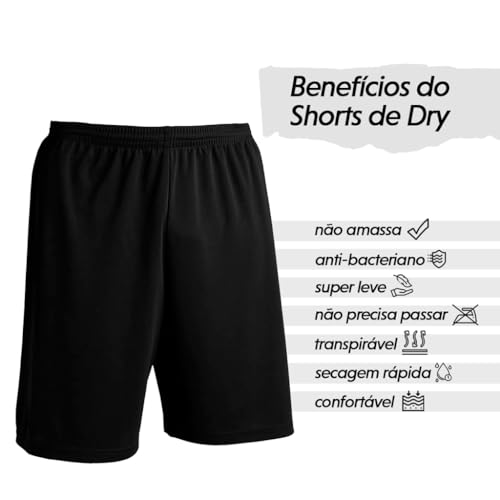 Short Liso Calção Futebol, Academia, Ciclismo, Bike, Corrida,Ginasticas (BR, Alfa, G, Regular, Regul
