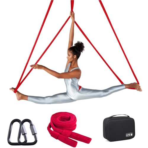 Aerial Loop Straps 6ft Bodyloops 2m Soft Velvet Covering 1 pair Heavy-Duty for Aerial Circus Dance