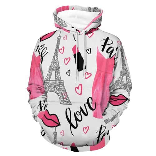 Sweats à capuche Paris UMENG pull confortable pour vos balades urbaines en automne