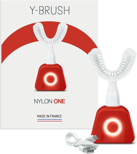 Y-Brush Elektrische Schallzahnbürsten (NylonOne, Erwachsene (12-99 Jahre), Rot) – Bild 3