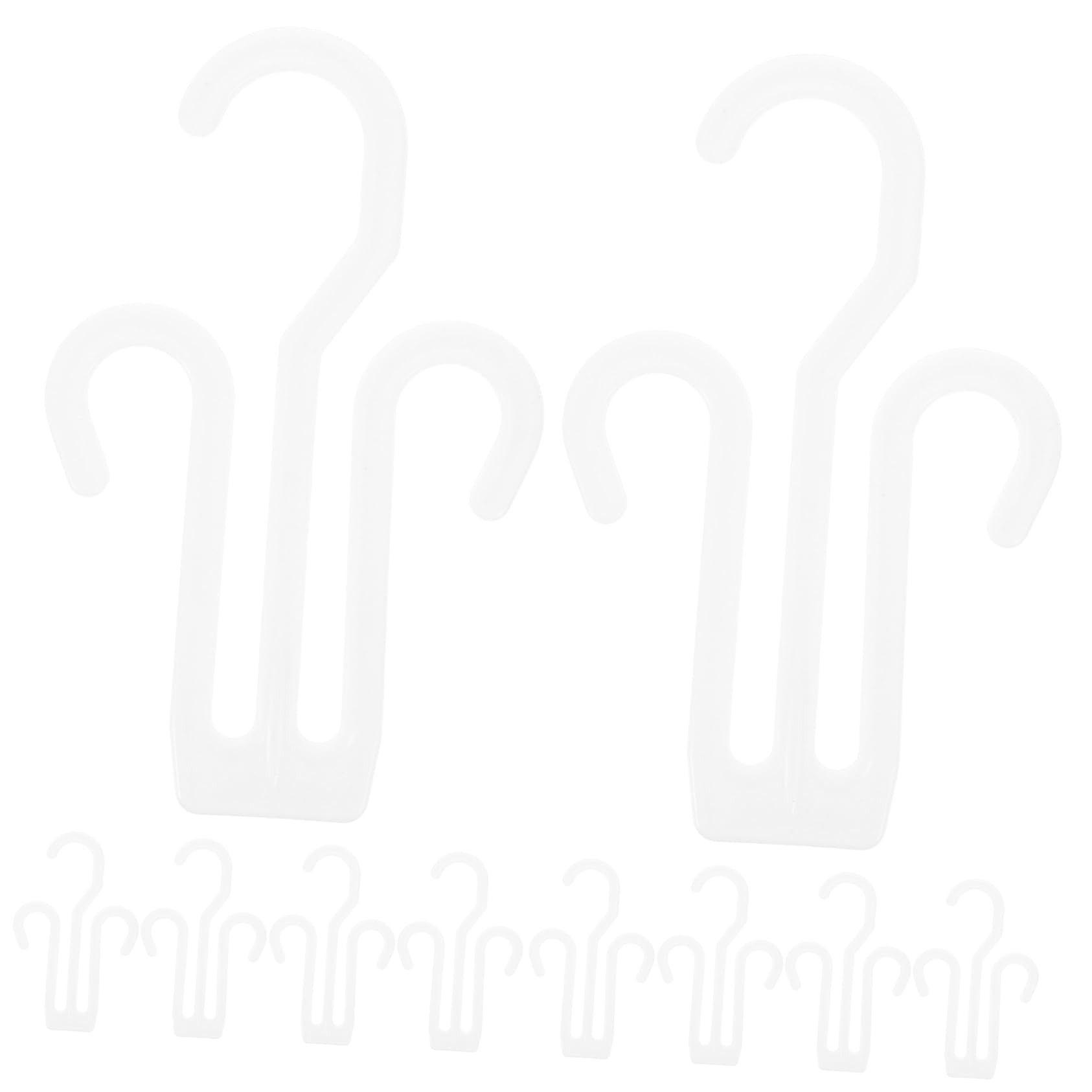 Unomor 20Pcs Multi Functional Shoe Rack Space Saving Slippers Drying Holder with Double Hooks for Home Hotel Dormitory and Shoe Store Use and Lightweight