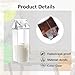 Voittozege 34 oz Clear Milk Carton Water Bottle, 6 Pcs Plastic Milk Bottles Portable Square Milk Box Bulk, Reusable Milk Carton Container Juice Bottle for Outdoor Sports Travel Drinking