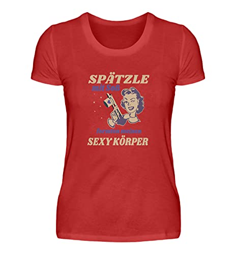 Cadeaux de Souabe t-shirt Spätzle rouge M idée souvenir originale