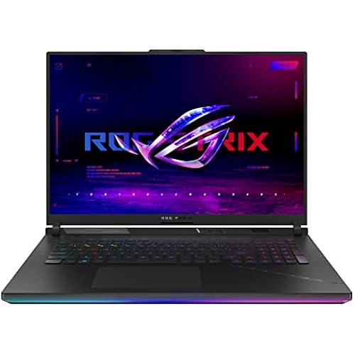 ASUS ROG Strix Scar 18 (2023) Gaming Laptop, 18” Nebula Display 16:10 QHD 240Hz/3ms, GeForce RTX 4090, Intel Core i9-13980HX, 32GB DDR5, 2TB PCIe SSD, Wi-Fi 6E, Windows 11 Pro, G834JY-XS97,Black