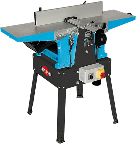 LEMAN - Regruesadora Cepilladora RAD260, 260 mm, Motor 2000 W, 2 Cuchillas Reversibles, Mesa 1035 mm, Avance 5 m/min