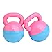 Caldera de elevación mancuerna señoras de Pelota de Ejercicio 2 LB Gravedad Yoga de la Bola Suave Pot Pesas Inicio Tanque de Arena Bola de pellets 1 Par (Color : Rosado)