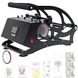 Máquina de prensa de calor para vasos, taza de sublimación de bricolaje con temporizador de temperatura para vasos y tarros de vidrio de 11 a 30 onzas