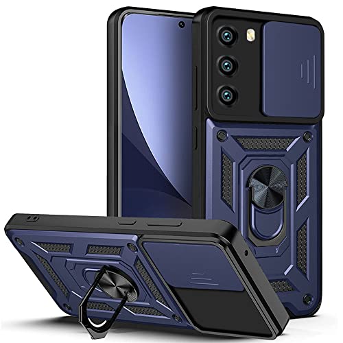 Étui robuste pour Motorola Moto G51 5G antichoc bleu avec anneau