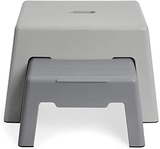 Double-Up Step Stool - Grey