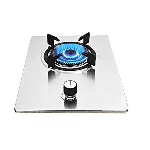 Gas Stov 4.8Kw Built-Ingas Hob,Cast Iron Two-Ring Burner,High Temperature Explosion-Proof Panel And Flameout Protection (D NG) (