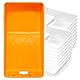Mister Rui Paint Tray, 4 Zoll Kunststoff Farbe Tray mit 15 Stück Farbe Pfanne Liners, Einweg-Farbe Tray, Farbe Roller Tray, Transparent Farbe Tray Liners für Malerei