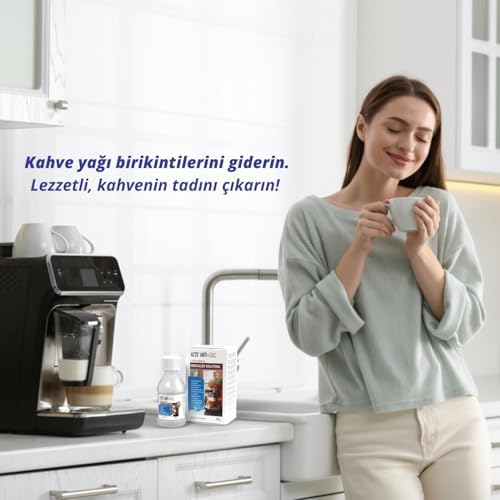 ACTO® ANTI-CALC 100 ml - Espresso Makinesi, Kahve Makinesi Kireç Çözücü, Her Tür Kahve Makinesi ve Su Isıtıcısı için Sıvı Kireç Çözücü - Görsel 3