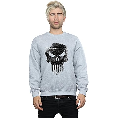 Marvel Punisher Distressed Skull Sweatshirt Cover