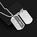 HZMAN Isaiah 41:10 Jewelry, Stainless Steel Cross Dog Tag Necklace Strength Bible Verse (Tag Silver)
