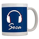 Teeburon Soca Headphones Mug 11 ounces ceramic