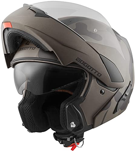 Bogotto V280 Camo Klapphelm, braun, S