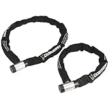 ドーベルマン(DOBERMAN) 1本の鍵で2本をロック!! 繋げれば2mのロング仕様に!!バイク ジョイントケーブルロック ツイン DBL-008