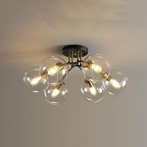 Plafonnier moderne noir or pour sublimer l'ambiance lumineuse de votre cuisine et chambre