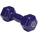 Body Solid Tools BSTVD7 7-Pound Vinyl Dumbbell (Dark Purple)