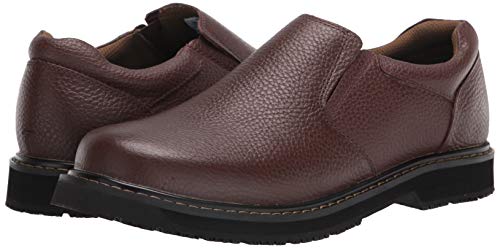 Dr. Scholl's Shoes Men's Winder Ii Slip Resistant Work Loafer,Brown Bushwacker Leather,12 Wide #TOP6