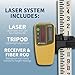Topcon RL-H5A Laser Transit Leveler Kit - LS-80X Rotary Laser Receiver with Rod Bracket - 36-60in Precision Level 360 Laser Tripod - 13ft Fiber Rod Level Tool with Inch Increments for Construction