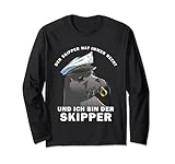 Der Skipper Hat Immer Recht Seehund Robbe Kapitän Captain Langarmshirt