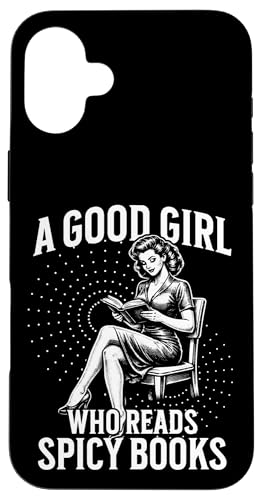 Custodia per iPhone 16 Plus Una brava ragazza che legge un libro piccante Smut Bookworm