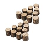 Porte-message en bois - forme de souche en bois, unique et magnifique, ajoute grandement une atmosphère chaleureuse et étonnante pour les fêtes, porte-photo en bois