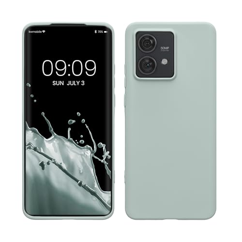 kwmobile Handyhülle für Motorola Edge 40 Neo Hülle - TPU Case - Kabelloses Laden - Schutzhülle Cover in Cool Mint