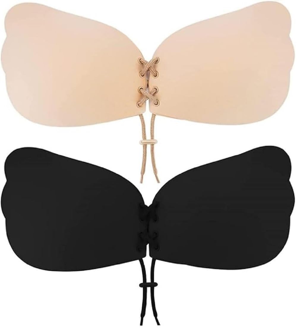 coofandy Wire Free Modern Padded buterfly Push up Bra for Women-picture-17